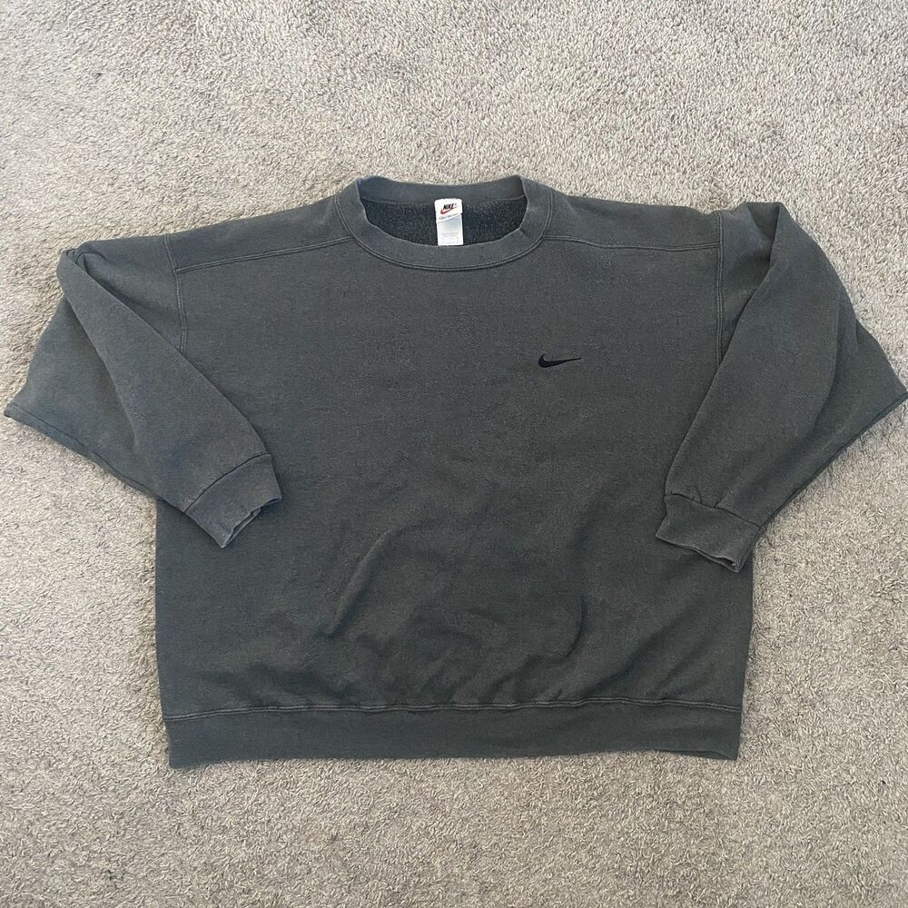 Vintage 90s Nike Side Swoosh Embroidered Crewneck XL